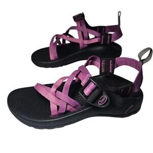 Chaco ZX1 Purple Double Straps Outdoor Water River Sandals Size 1 Hiking Summer
